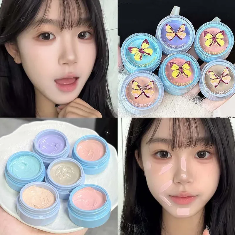 6 ألوان تحديد الوجه أحمر الخدود كريم بيرليسسينت لومينيزر مقاوم للماء متعدد الأغراض الوجه المنور سطع ماكياج #2