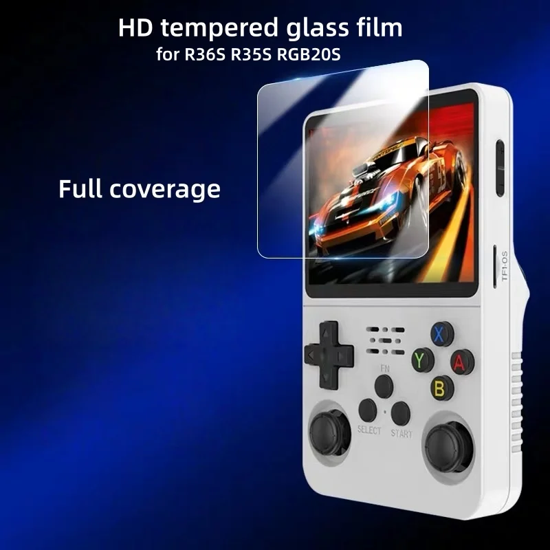 Screen Protector for R36S Game Console Tempered Glass Protection for R36S R35S RGB20S Anti-Scratch Glass Film Accessories