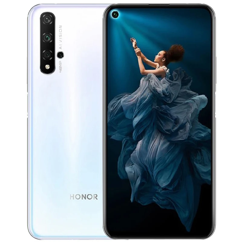 HONOR 20 الهاتف الذكي البرامج الثابتة العالمية Haisi Qilin 980 6.26 بوصة Magic UI 2.1.0 أندرويد 9.0 كاميرا خلفية 48MP هاتف مستعمل