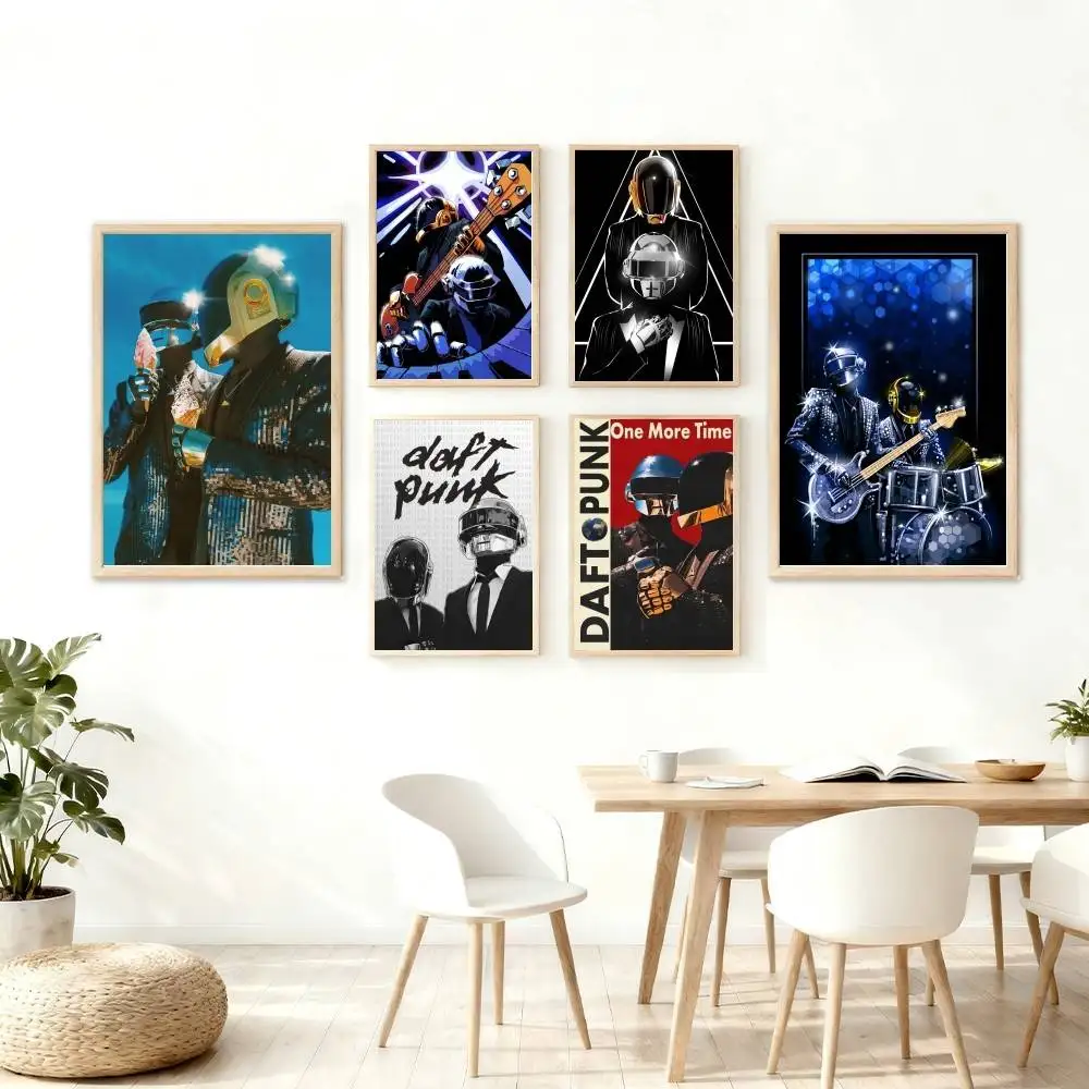 Band D-Daft Punk lassic Cover Canvas Painting Print Poster For Living Room Wall Art Home Decor Pictures Gift