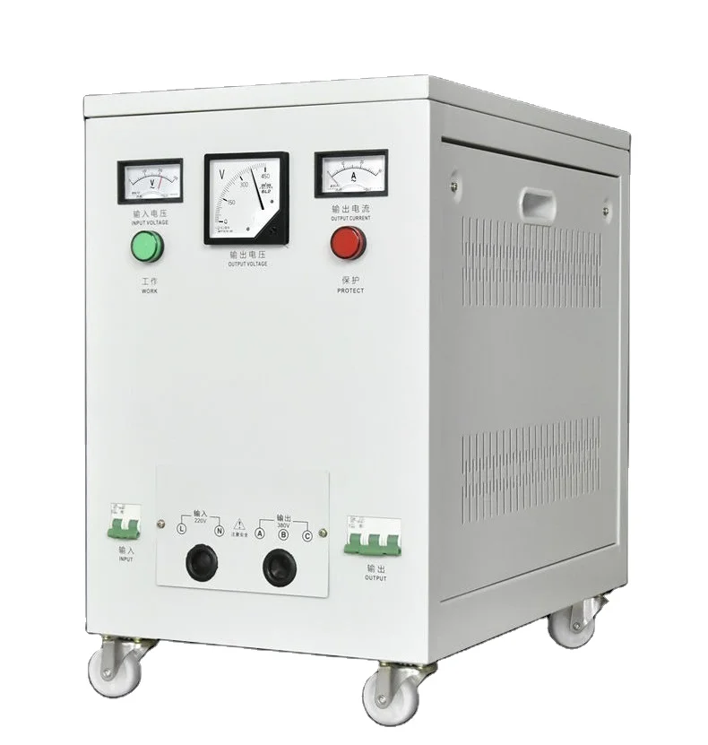 

Customized Single Phase to 3 Rotary Phase Voltage Converter for 20kw 240v to 460v 30kV 5kVA 15kVA 20kVA 50Hz-60Hz Frequency