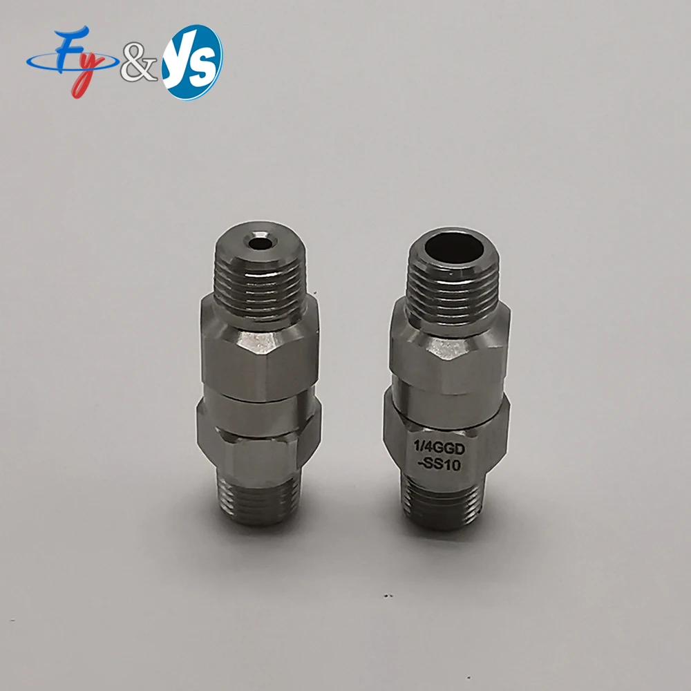 Solid Conical High Pressure Jet Nozzle Stainless Steel Strong Impact Cleaning Nozzle Wall Mountable Industrial Washing Spray