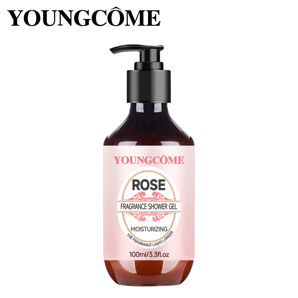 

YOUNGCOM Rose Shower Gel Moisturizing Tender Smooth Whitening Body Wash Body Care Oil Control Refreshing Body Skin Care