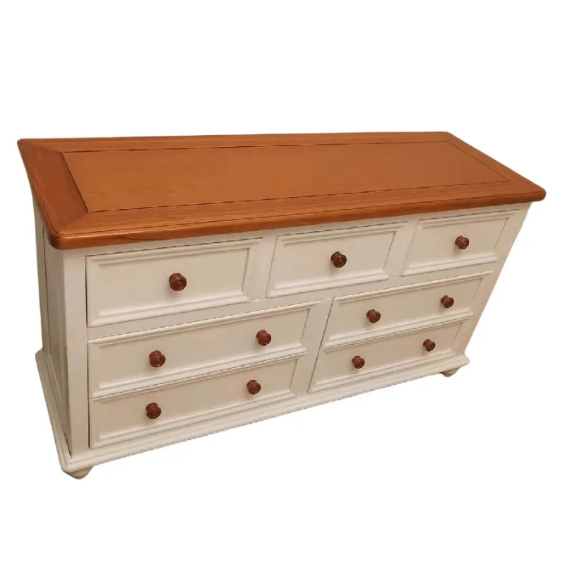 

All-pure solid wood chest cabinet American 56789 chest cabinet Mediterranean locker storage cabinet drawer