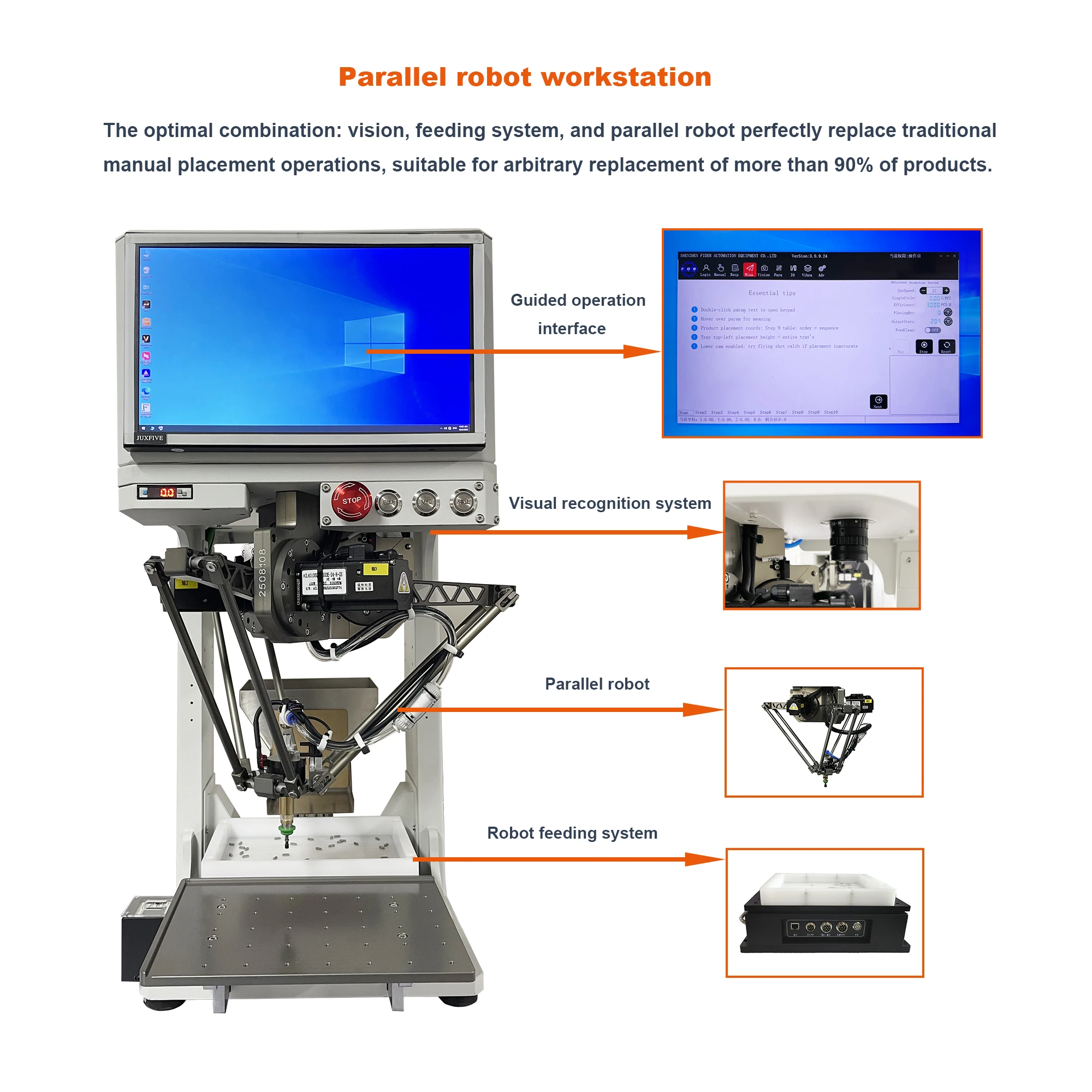 High Efficiency Small Parts Feeding and Handling System