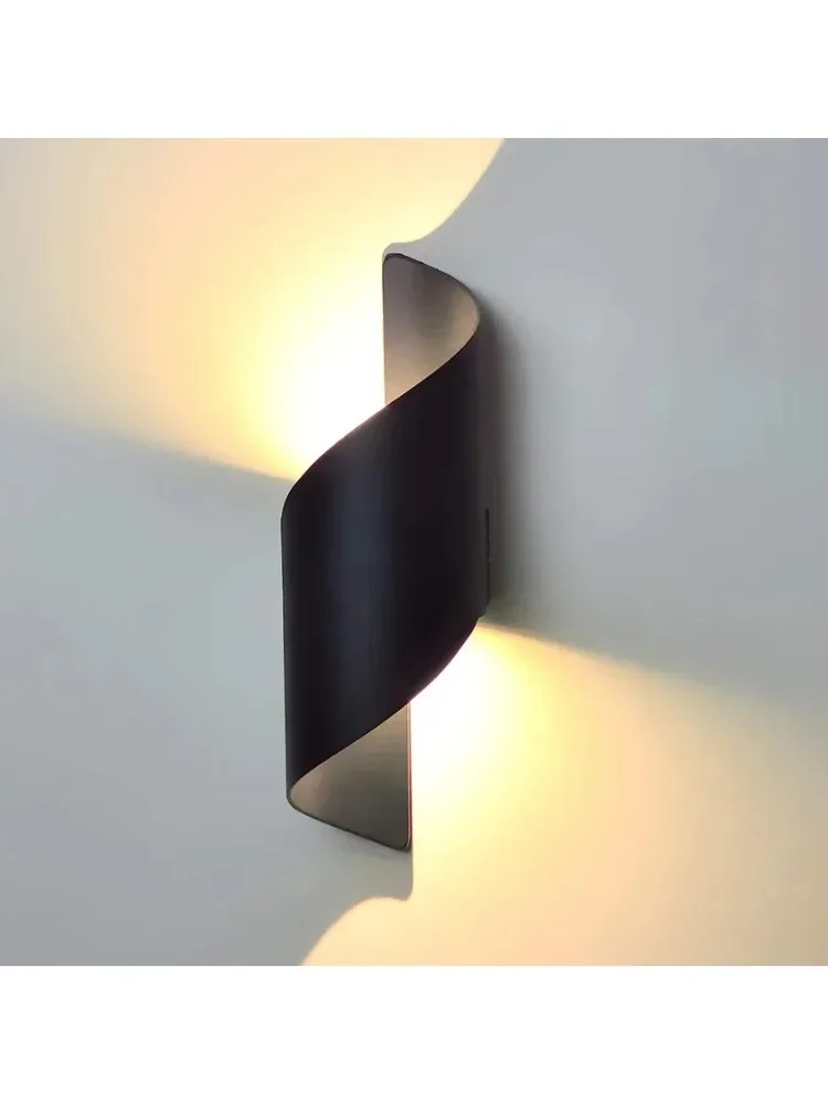 Lâmpada de parede LED interna e externa 10W IP65 lâmpada de parede externa à prova d'água, lâmpada de parede decorativa para varanda e varanda