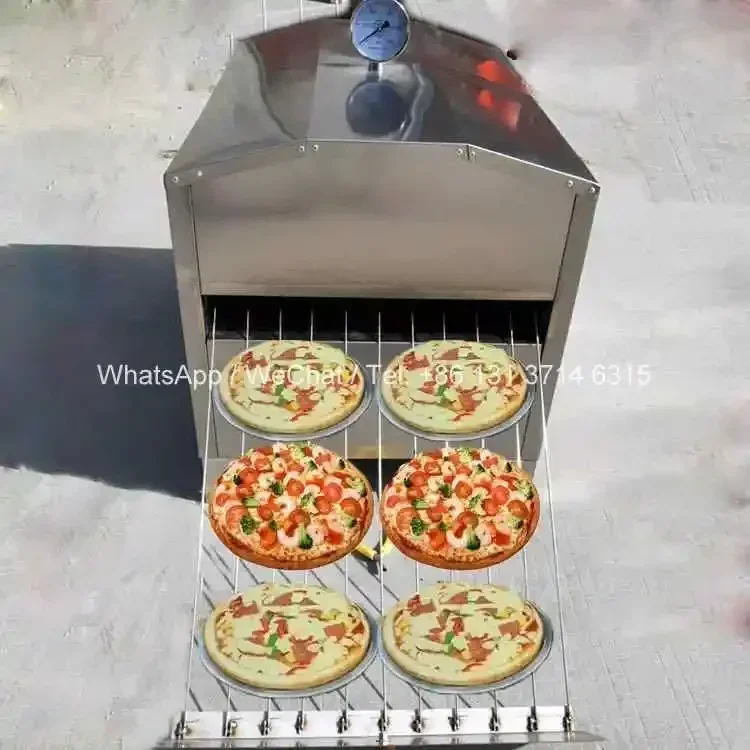 New Technology Fired Gas Countertop Conveyor Pizza Oven