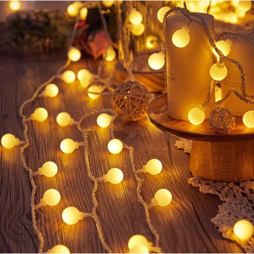 Snowflake LED String Lights LED Fairy Lights Battery Powered Fairy Light Wedding Party Garland Room Decorations Noel Navidad