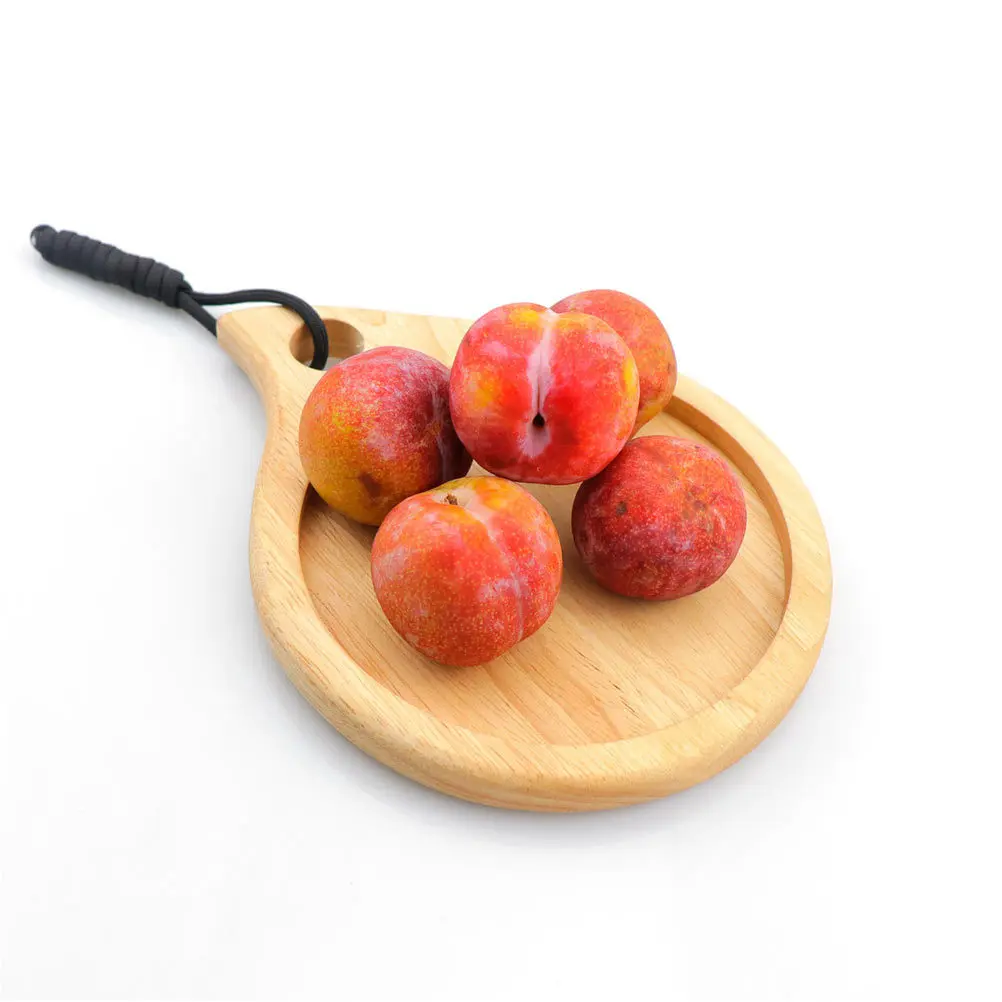 

1pc 2-In-1 Camping Cutting Board Pot Mat Natural Wood Placemat Anti Scald Insulation Pad Kitchen Gadget For Home Tea Room