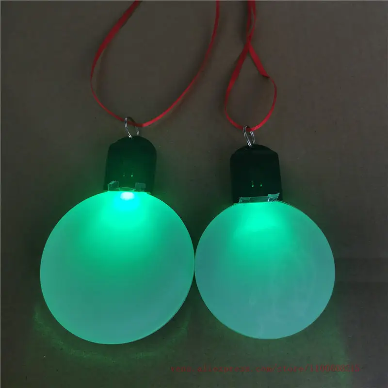 sublimation blank light round Acrylic christmas ornaments  hot tranfer printing consumable 15pcs/lot