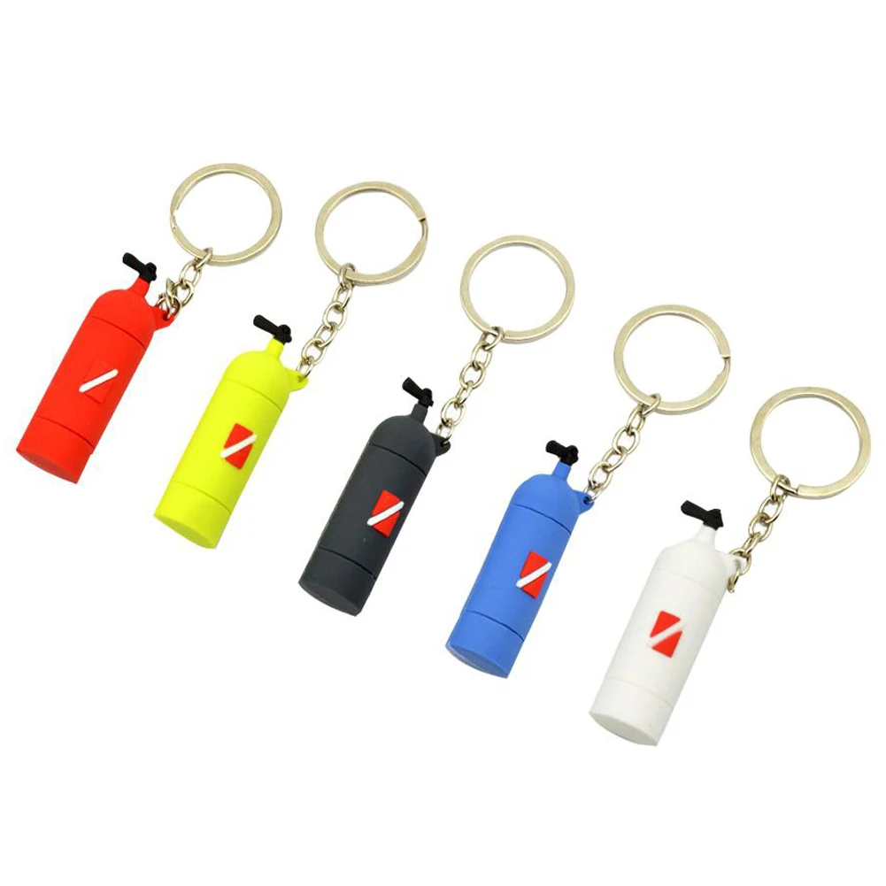 Air Tank Keychain Suba Diving Lover Hot Gift 6.5CM x 2CM x 1.8CM Bag Decoration Gift Souvenir PS-035