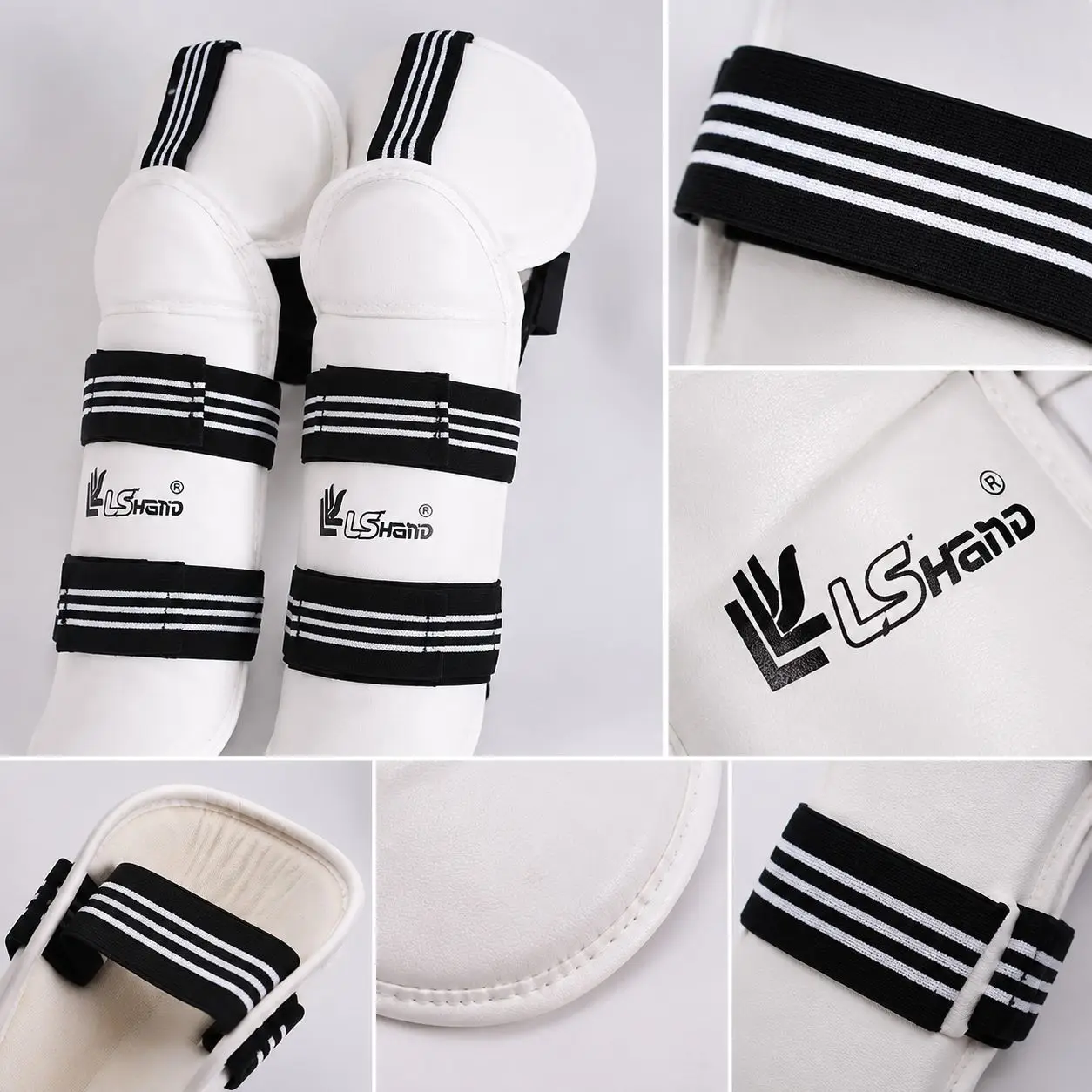 Martial Arts Protective Set Thickened Half Finger Taekwondo Hand Gloves Foot Guards for Sanda Boxing Kickboxing Fitness Training 3