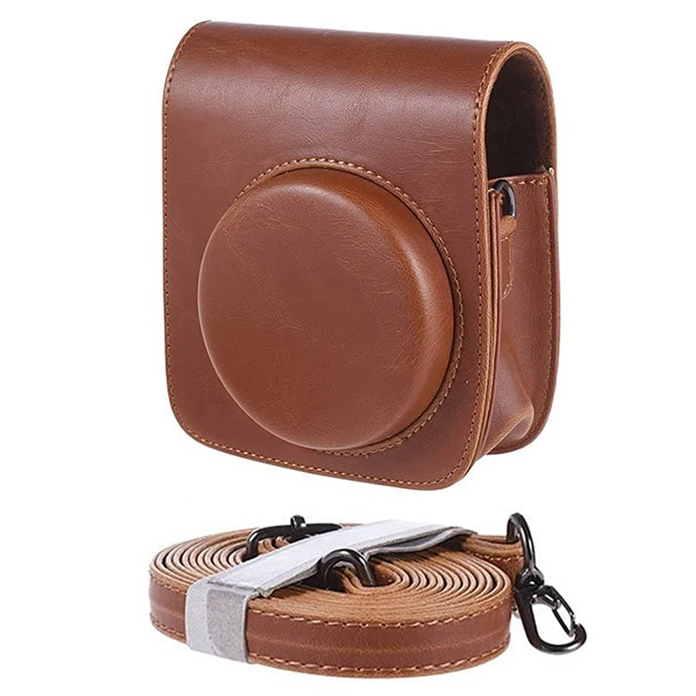 Funda compacta Vintage para cámara instantánea Instax Mini 90, bolso cruzado de PU con correa de hombro ajustable, antiarañazos