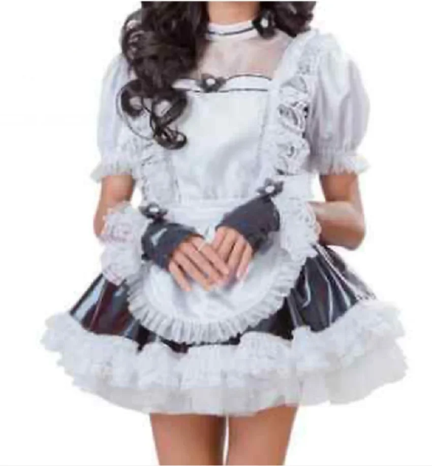 

Hot Selling French Lockable Sissy Sex Maid Dress Cosplay Costume Customized Glamour Halloween Costume