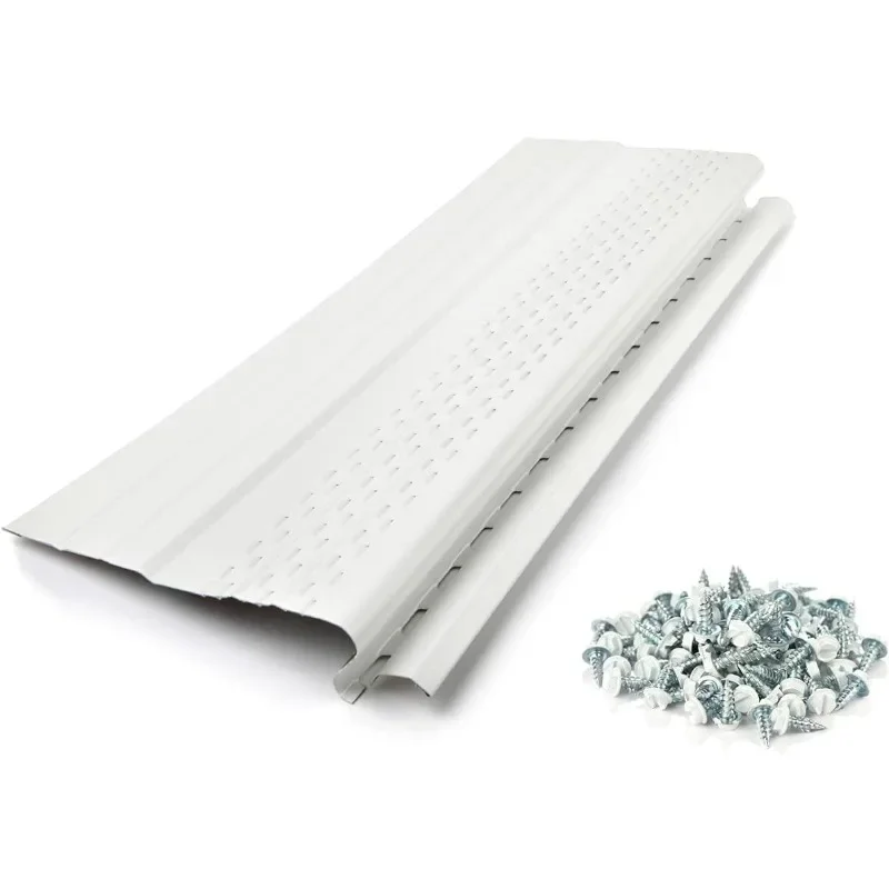 Pro Gutter Guards Leaf Protection 100 Feet Pack White, A Contractor-Grade Gutter Guard from Manufacturer, Domestic Aluminum