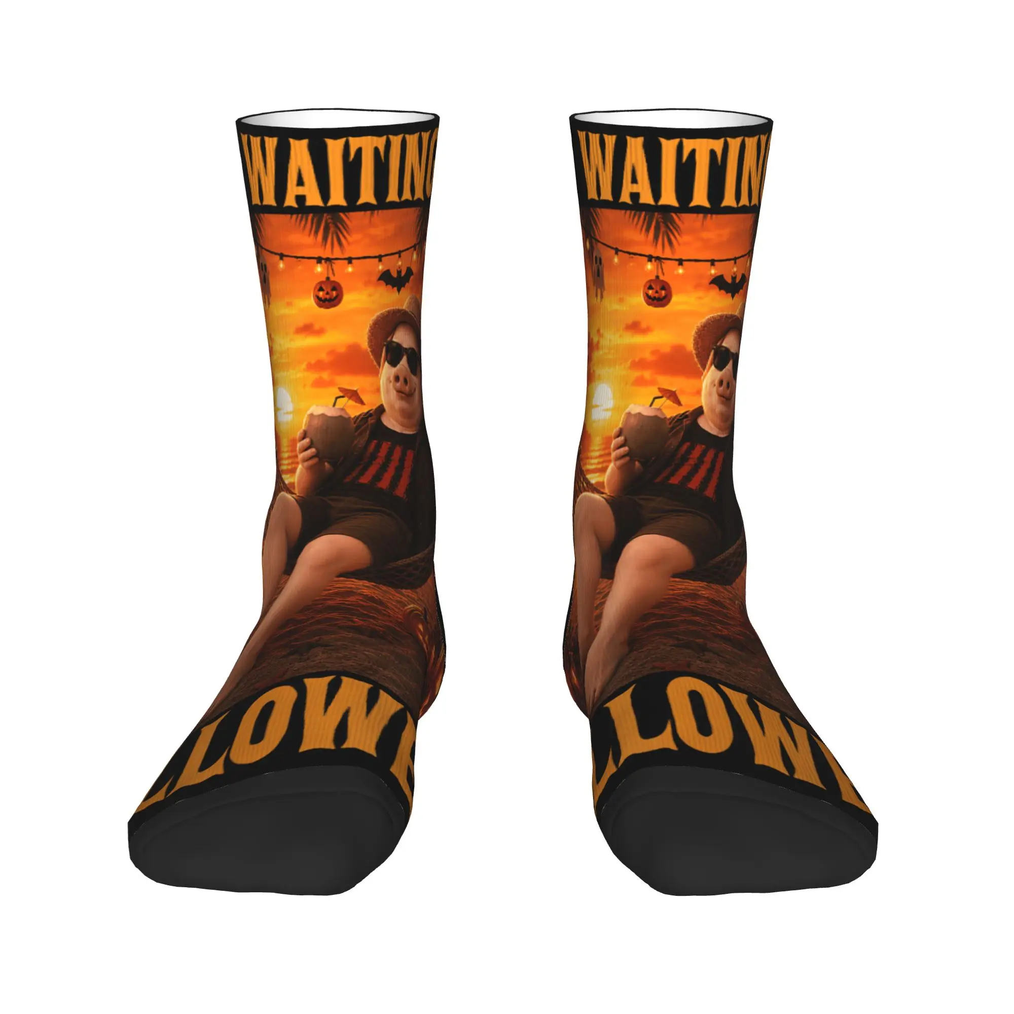 Couple Socks Sunset Beach John Pork Chill Waiting for Halloween Stockings Anti Medium Soft Socks Autumn Leisure Climbing Socks