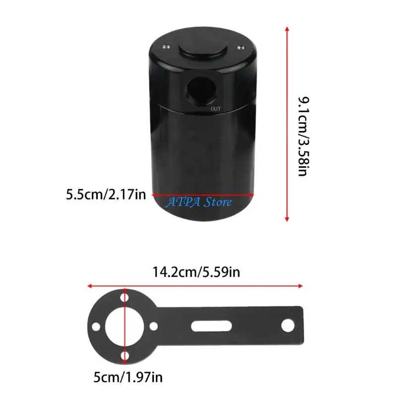 U13C Professional Oil Vapors Catches Can High Temperature Resistance for Vehicles Use
