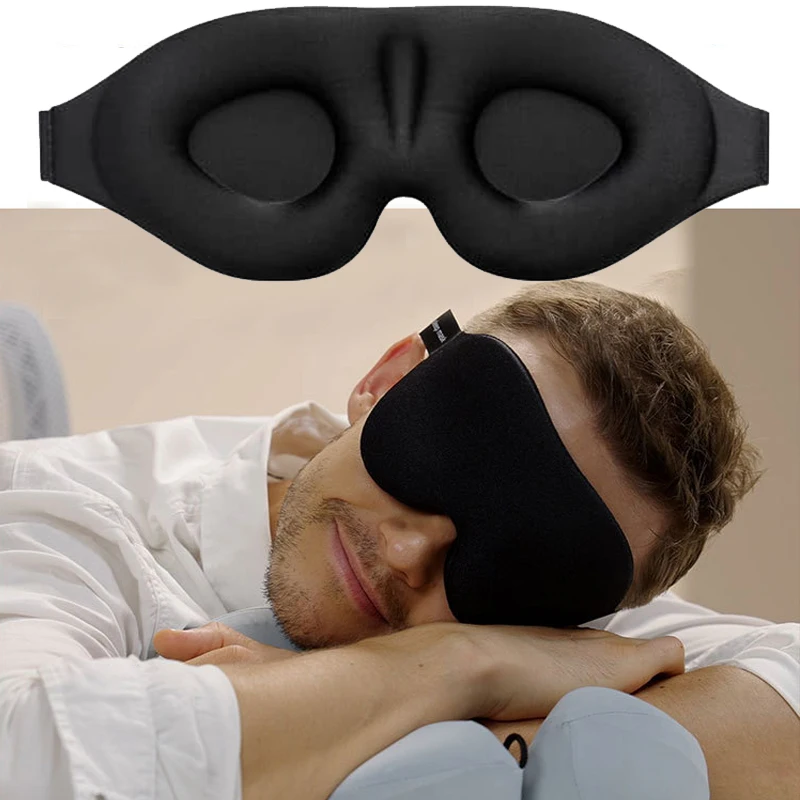 Mascarilla para dormir 3D, mascarilla para dormir ligera para ojos, ayuda para dormir suave, mascarilla para ojos para viaje, mascarilla nocturna transpirable Slaapmasker
