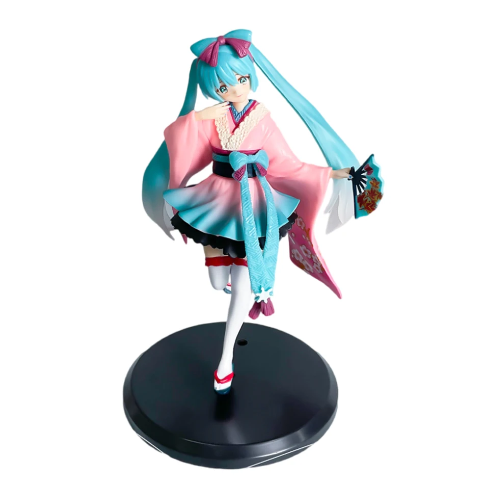 3-Stil Anime Hatsune Miku Four Ieaf Grass Fairy Candy Sweetheart Tokyo Kimono Figur Action Modell PVC Spielzeug Sammlung Geschenk