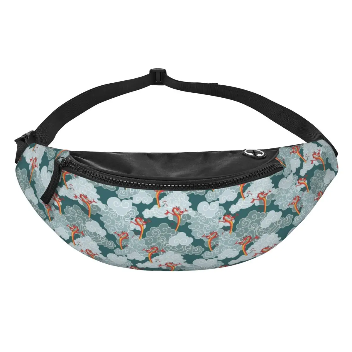 

Custom M-Mulan Cartoon Princess Fanny Pack Women Men Crossbody Waist Bag for Travel Cycling Phone Money Pouch
