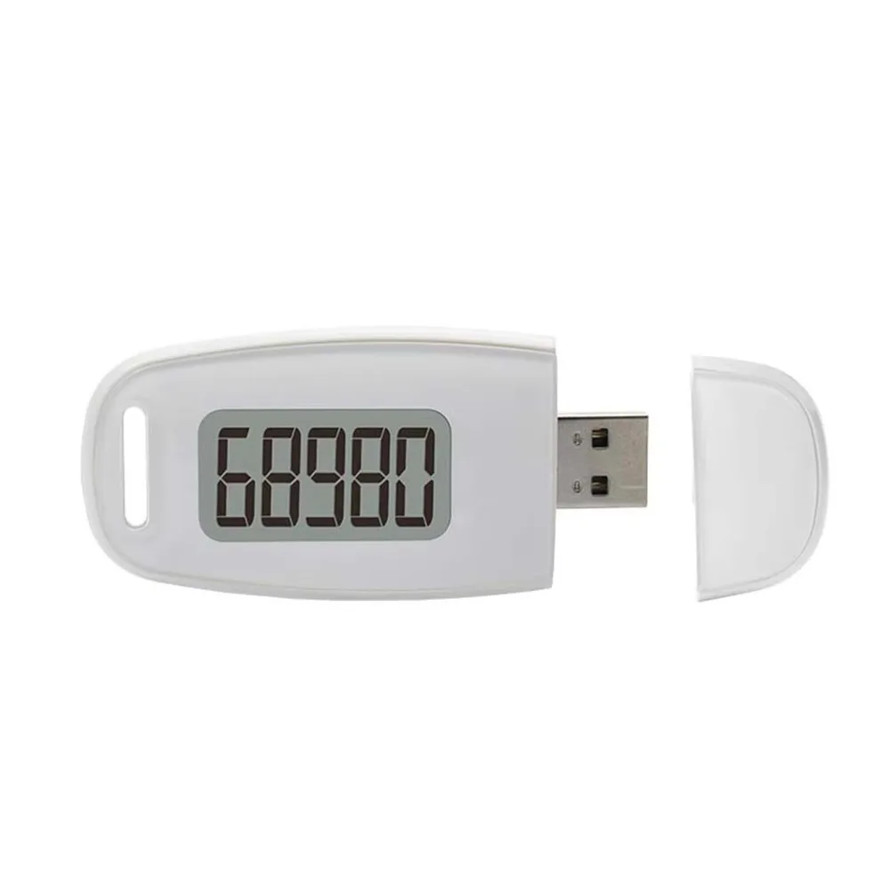 Large LCD Digits Display 3D Pedometer for Walking USB Rechargeable Backlight Step Tracker Silent Simple Walking Step Counter