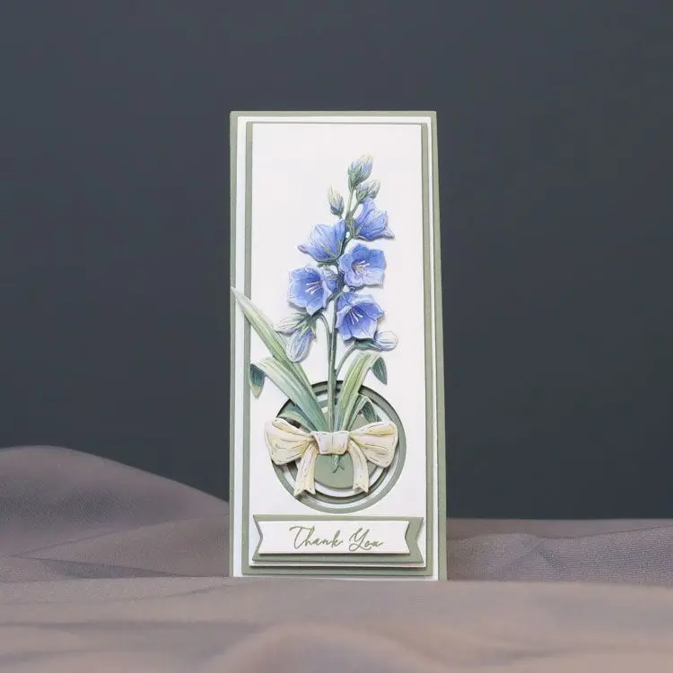 Bellflower Blooms Only Oversized Lace Circle Frame Metal Cutting Dies for DIY Handmade Scrapbooking Greeting Card May 2026 New
