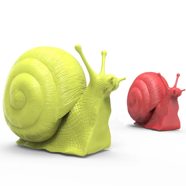 Large  Resin Snail Figurine Statue  Fiberglass Wild Animal Sculpture for Garden/Mall/Public Ornament