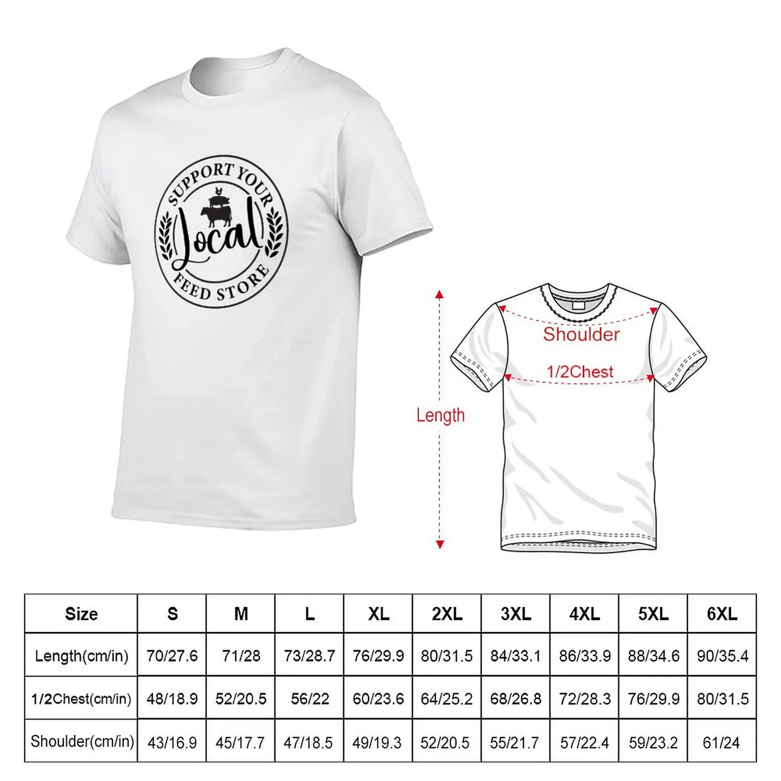 Support Your Local Feed Store T-Shirt Lightweight Hiking T-Shirt
