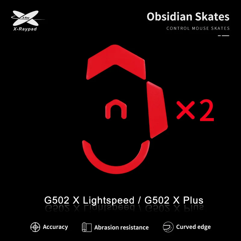 Patins de contrôle Obsidian X-Raypad pour G502 X Lightspeed / G502 X Plus