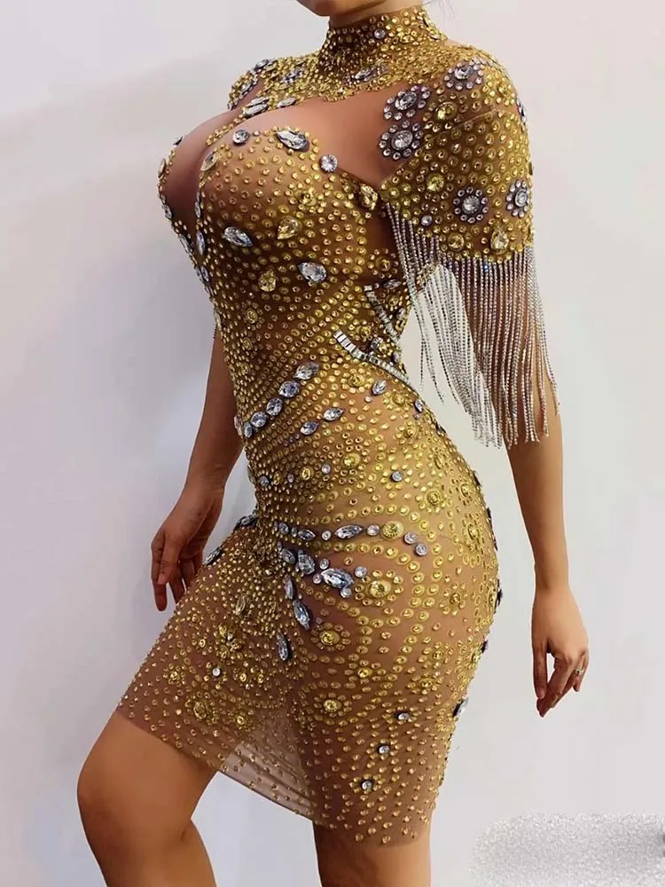 고품질 핫 스탬핑 섹시한 탄력성 반팔 드레스 2025 신상 맞춤 여성 의류