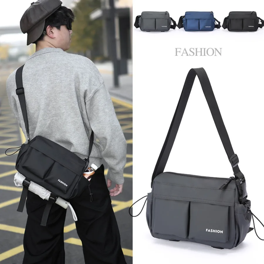 

【New style】New fashionable diagonal small bag men's handbag niche fashionable business travel shoulder bag large capacity -body