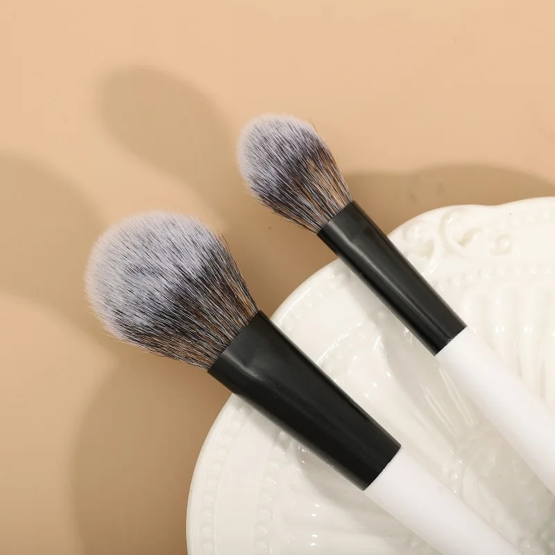 Foundation Gesicht Pinsel Künstliche Faser Doppelseitige Puder Rouge Professionelle Kontur Blending Kosmetische Make-Up-Tools