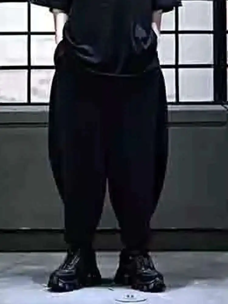 Fashion Solid Men's New Color Loose Lantern Korean Japanese Radish Pants, Wide Leg And Harem Pants ,