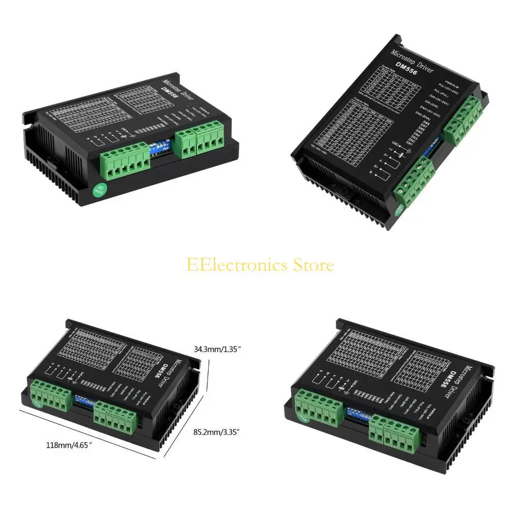 

B03C DM556 2-Phase Stepper Motor Driver 42/57/86 Motor Controller 8 Level Adjustable