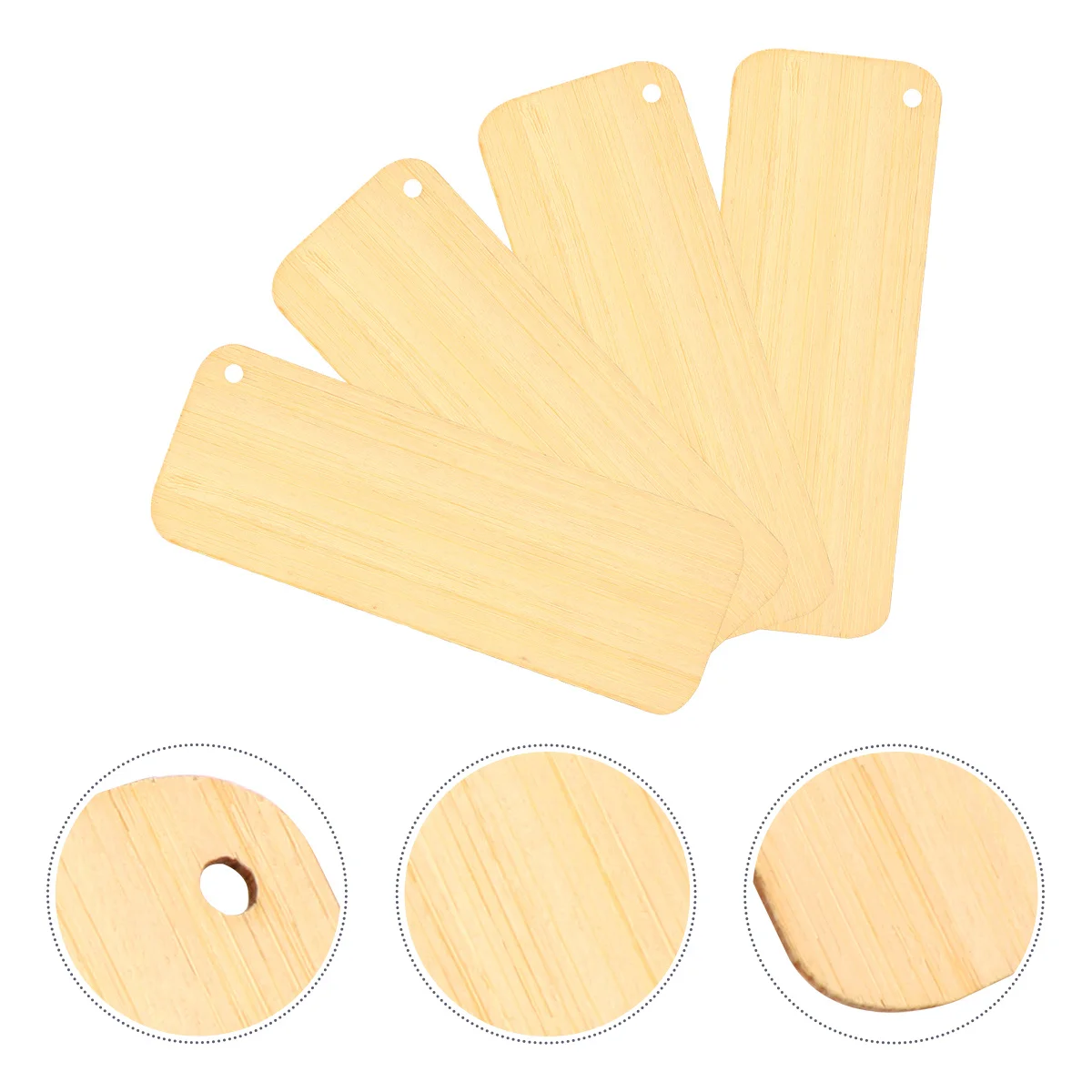 

4Pcs Bamboo Blank Bookmark Handmade Dried Flower Creative DIY Bookmark Perfect Gift for Christmas Weddings Birthdays Valley