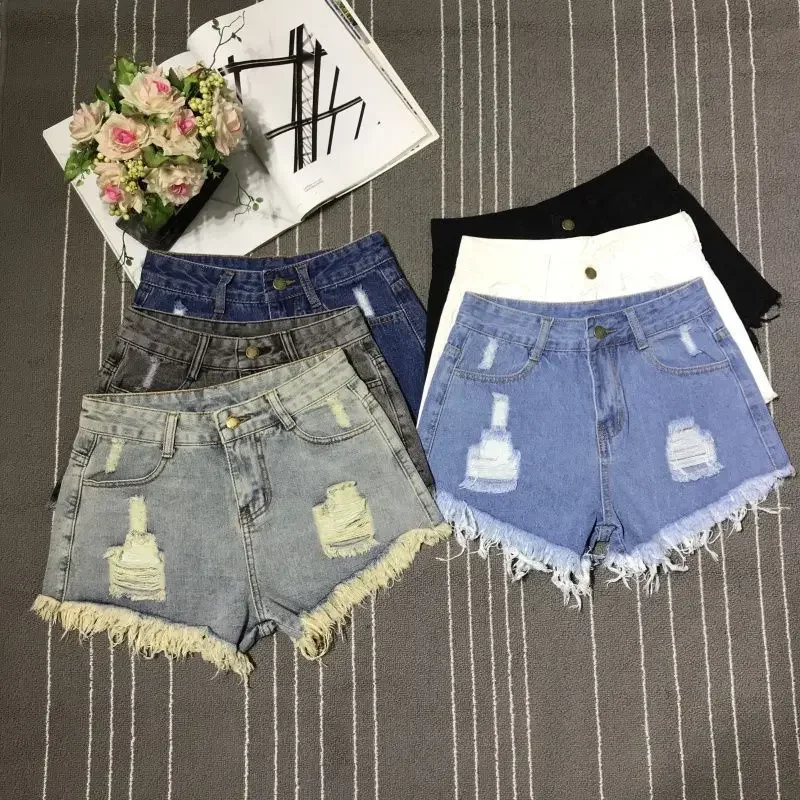 Short en Denim pour filles, ligne a, Sexy, mode femmes, poches ajourées, taille haute, jean court décontracté, Streetwear, pantalon Vintage Y2K