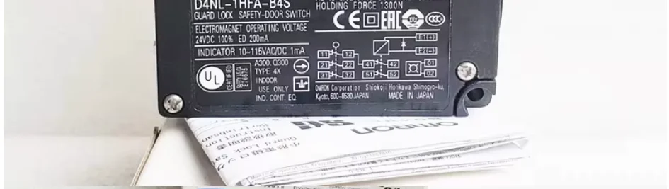 Original OM Electromechanical Safety Door Lock Switch D4NL-4AFA/2AFA/1AFA-B/B4 In Stock