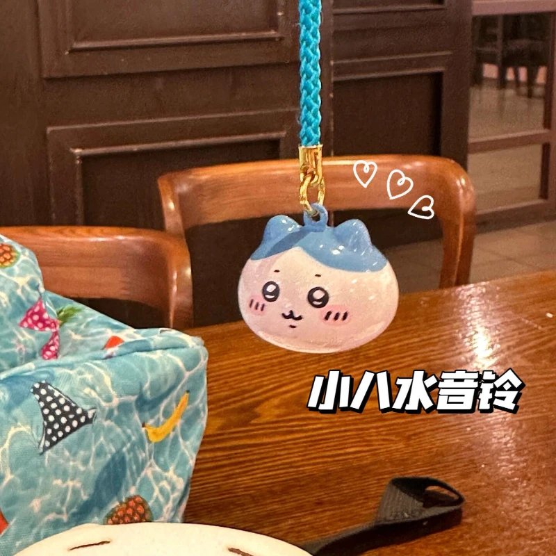 Miniso Chiikawa Hydrophone Pendant Kawaii Creative Anime Hachiware Usagi Keychain for Couples Accessories Children's Toy Gifts