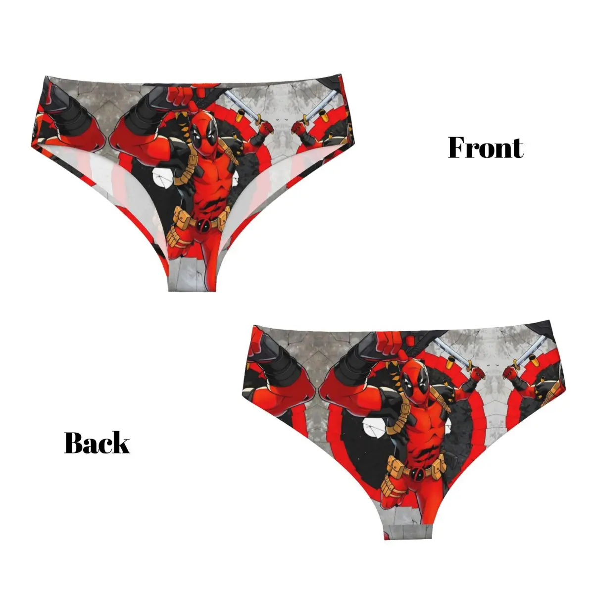 Deadpool personalizzato assemblare slip da donna, film traspiranti, biancheria intima da cartone animato