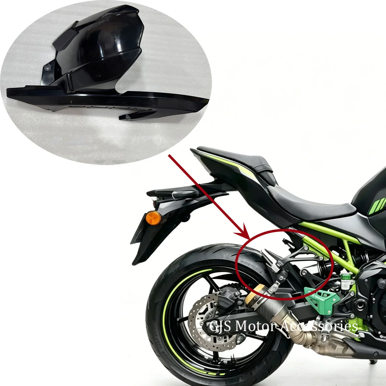 

Fit For KAWASAKI Z900 Z900RS Z 900 Z 900RS 2017-24 2025 Motorcycle Rear Wheel Hugger Fender Mudguard Splash Guard Fairing Covers