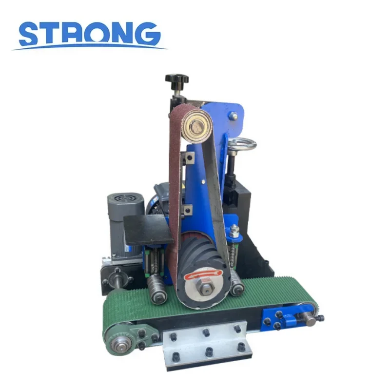 

Small Mini Metal Sand Belt Sander Machinery Wide Belt Drum Sander for Meta Polishing Grinding Machine Belt Sanding Deburring