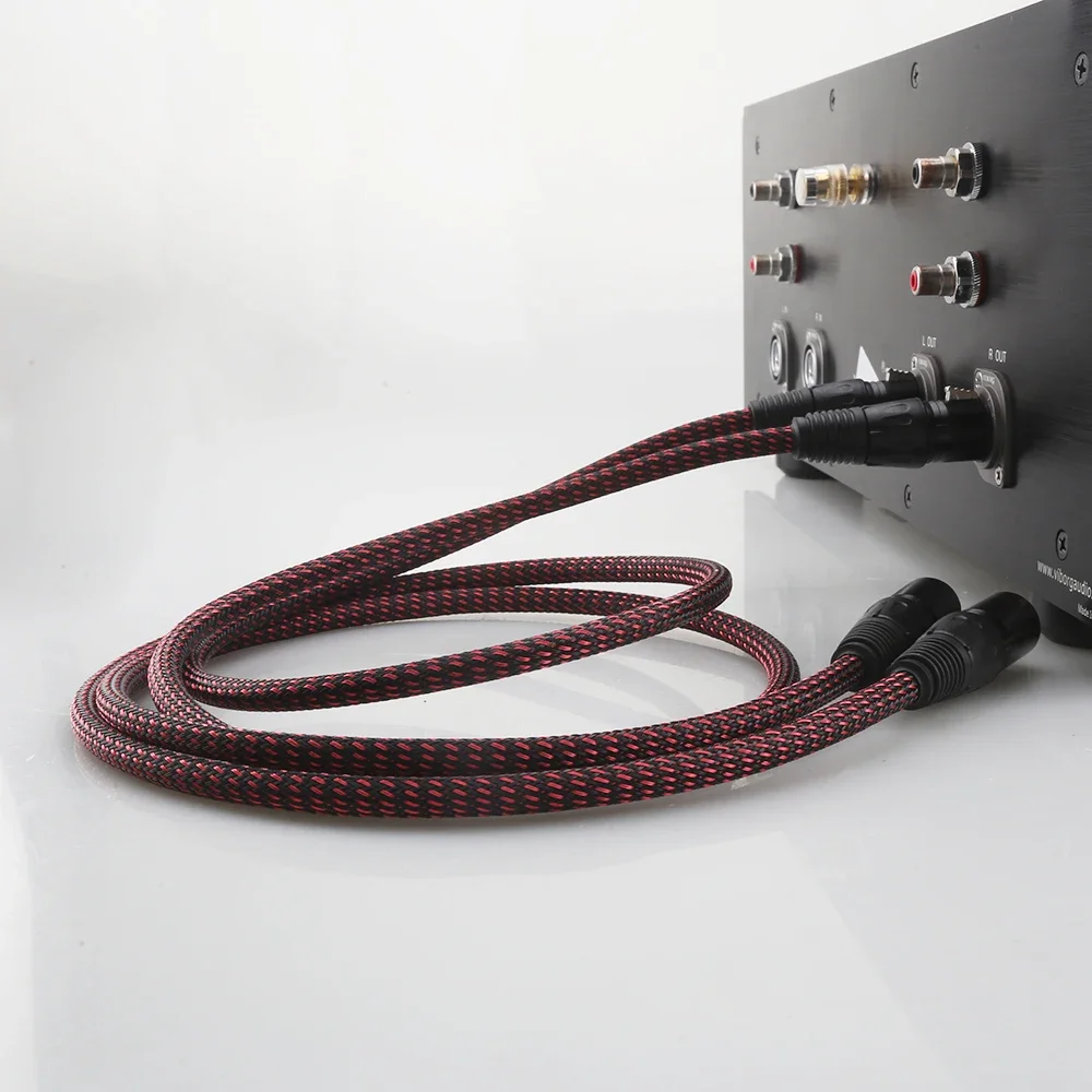 

High Quality Audiocrast Hi End Audio Cable HIFI XLR Balanced Audio Cables With Copper Tin Sleeves XLR Plug Cable
