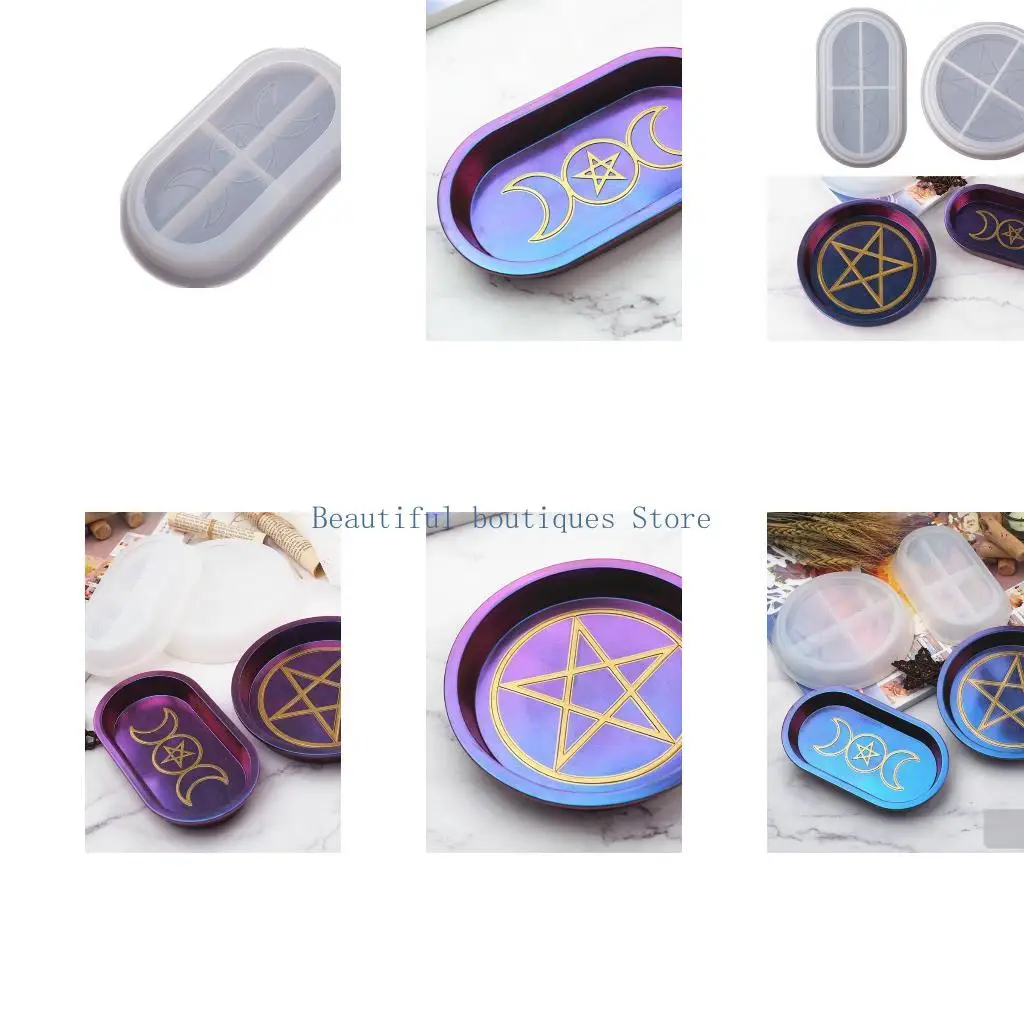 U4LF Resin Tray Molds Sturdy Silicone Tray Molds with Edges Home Decor for Ideal Gift