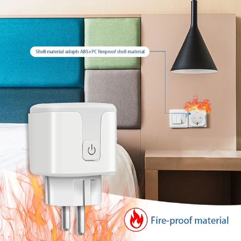 Smart Socket WIFI 16A EU Plug With Monitoring Timing Function Smart Home Electronic Power Outlet Alexa Google Home