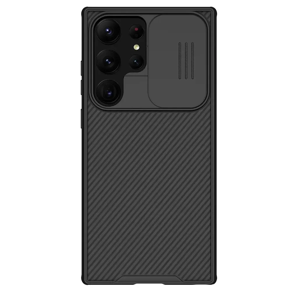 Striped Phone Case for Samsung Galaxy S24 Ultra S23 S22 S21 Ultra Premium Upgraded Shockproof with Slide Camera Cover