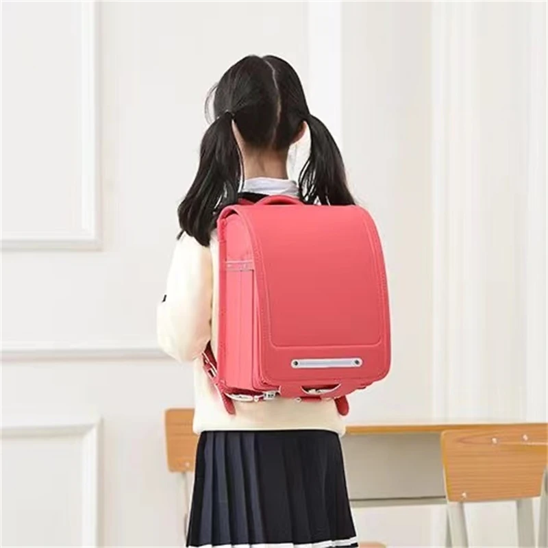 Japan Primary Backpack High quality Orthopedic Schoolbag for Kids Boys Girls 100% Japanese Randoseru Children Student Satchel