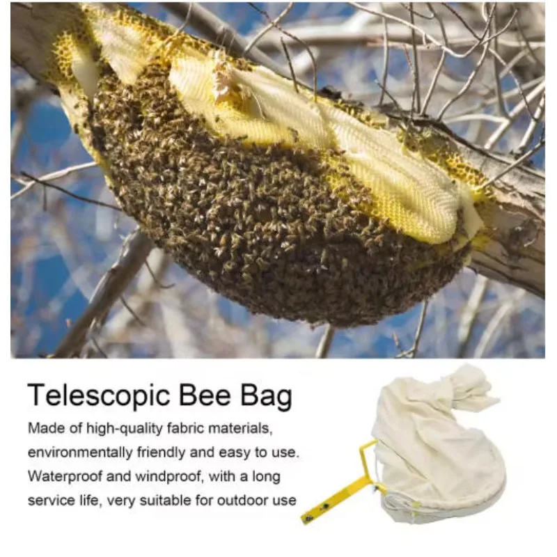 حقيبة أدوات ترويجية متينة وصديقة للبيئة من القماش القطني لعام 2025، حقيبة أدوات لتربية النحل، حقيبة التقاط مستعم النحل شديدة التحمل