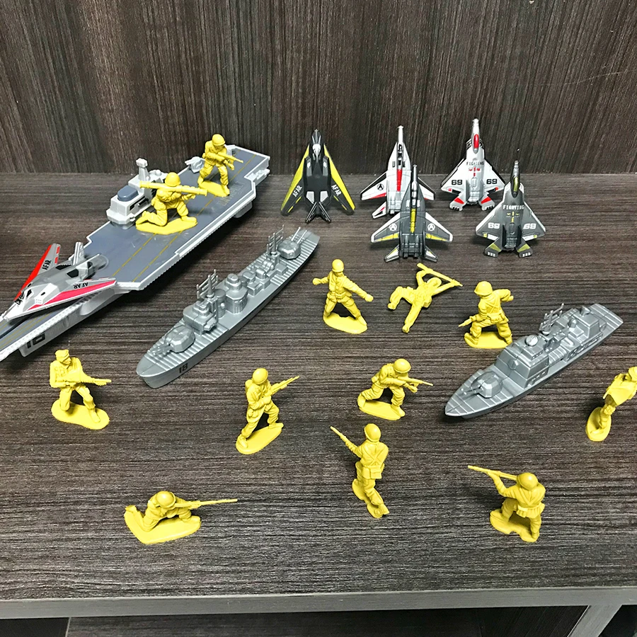 

Children's interactive military toy set, aircraft carrier launcher, capable of launching fighter jets