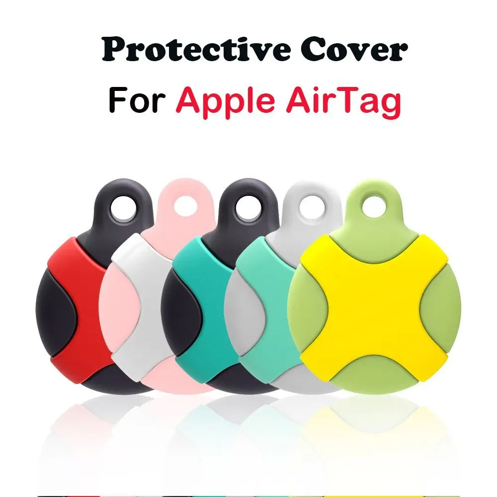 Waterproof for Airtag Holder With Hook Buckle Anti-lost for Air Tag Protective Cover Shockproof Silicone Locator Shell Adults