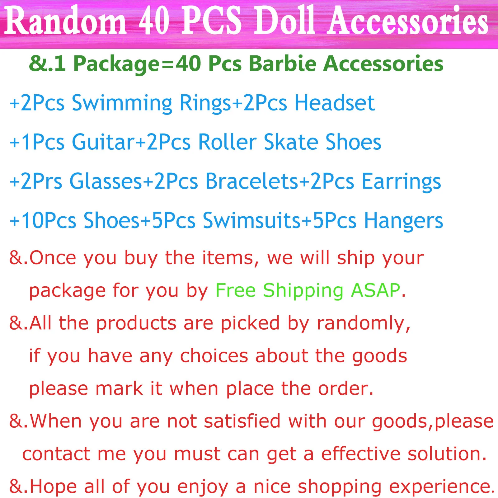 40Pcs/Set Barbies Doll Clothes Swimsuits Bikini Accessories for Barbie Doll Shoes Boots Skateboard For Barbie Doll Accessories